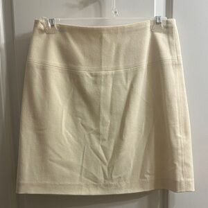 Banana Republic Winter White Wool Mini Skirt